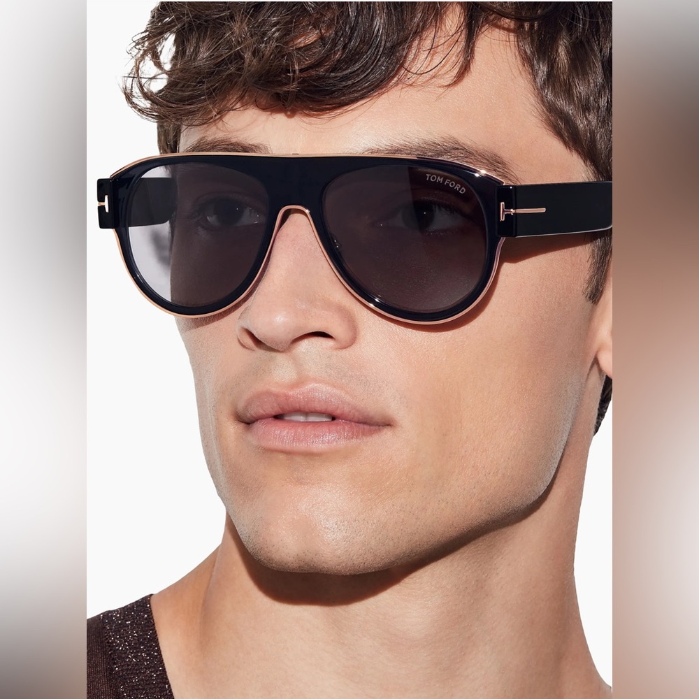 NEW!!! Tom Ford Lyle-02 TF1074 01C unisex sunglasses Authentic Retail 580$